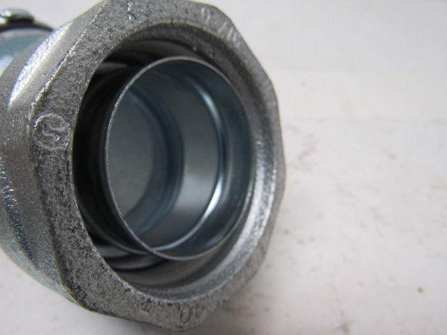 O-Z Gedney 1-1/2" Malleable Iron 45 Degree Liquidtight Connector Lot Of 2