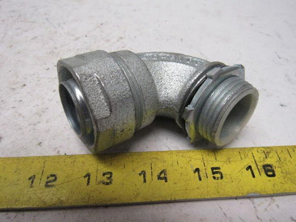 O-Z Gedney 4Q-9100 1" Malleable Iron 90 Degree Liquidtight Connector Lot Of 4