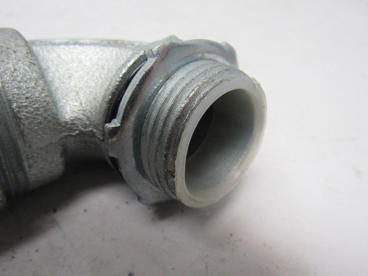 O-Z Gedney 4Q-9100 1" Malleable Iron 90 Degree Liquidtight Connector Lot Of 4