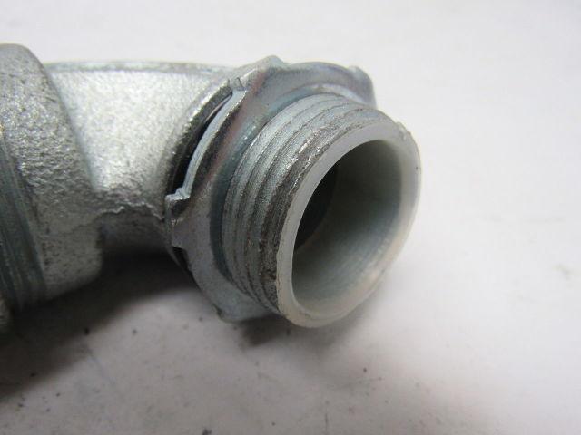 O-Z Gedney 4Q-9100 1" Malleable Iron 90 Degree Liquidtight Connector Lot Of 4