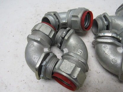 1" Malleable Iron 90 Degree Liquidtight Connector Lot Of 6