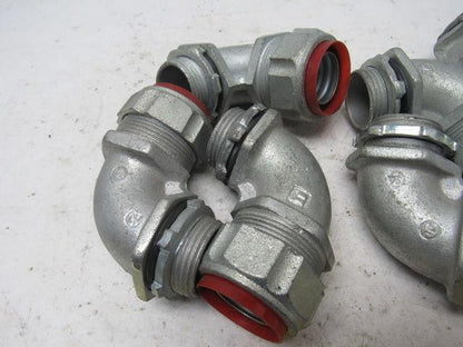 1" Malleable Iron 90 Degree Liquidtight Connector Lot Of 6
