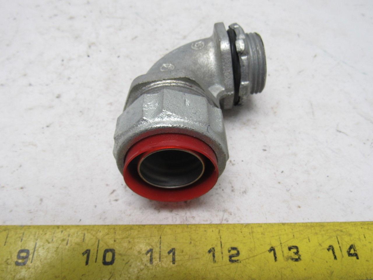 1" Malleable Iron 90 Degree Liquidtight Connector Lot Of 6
