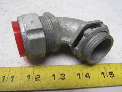 1" Malleable Iron 90 Degree Liquidtight Connector Lot Of 6