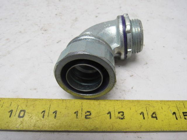 1" Malleable Iron 90 Degree Liquidtight Connector Lot Of 5