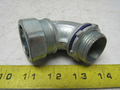 1" Malleable Iron 90 Degree Liquidtight Connector Lot Of 5