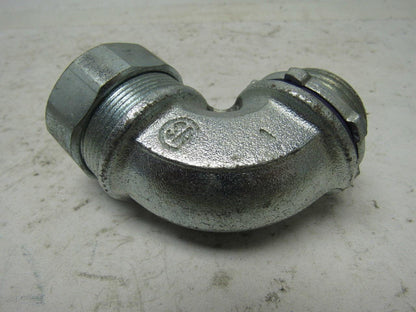 1" Malleable Iron 90 Degree Liquidtight Connector Lot Of 5