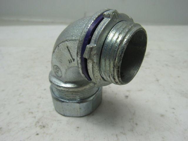 1" Malleable Iron 90 Degree Liquidtight Connector Lot Of 5