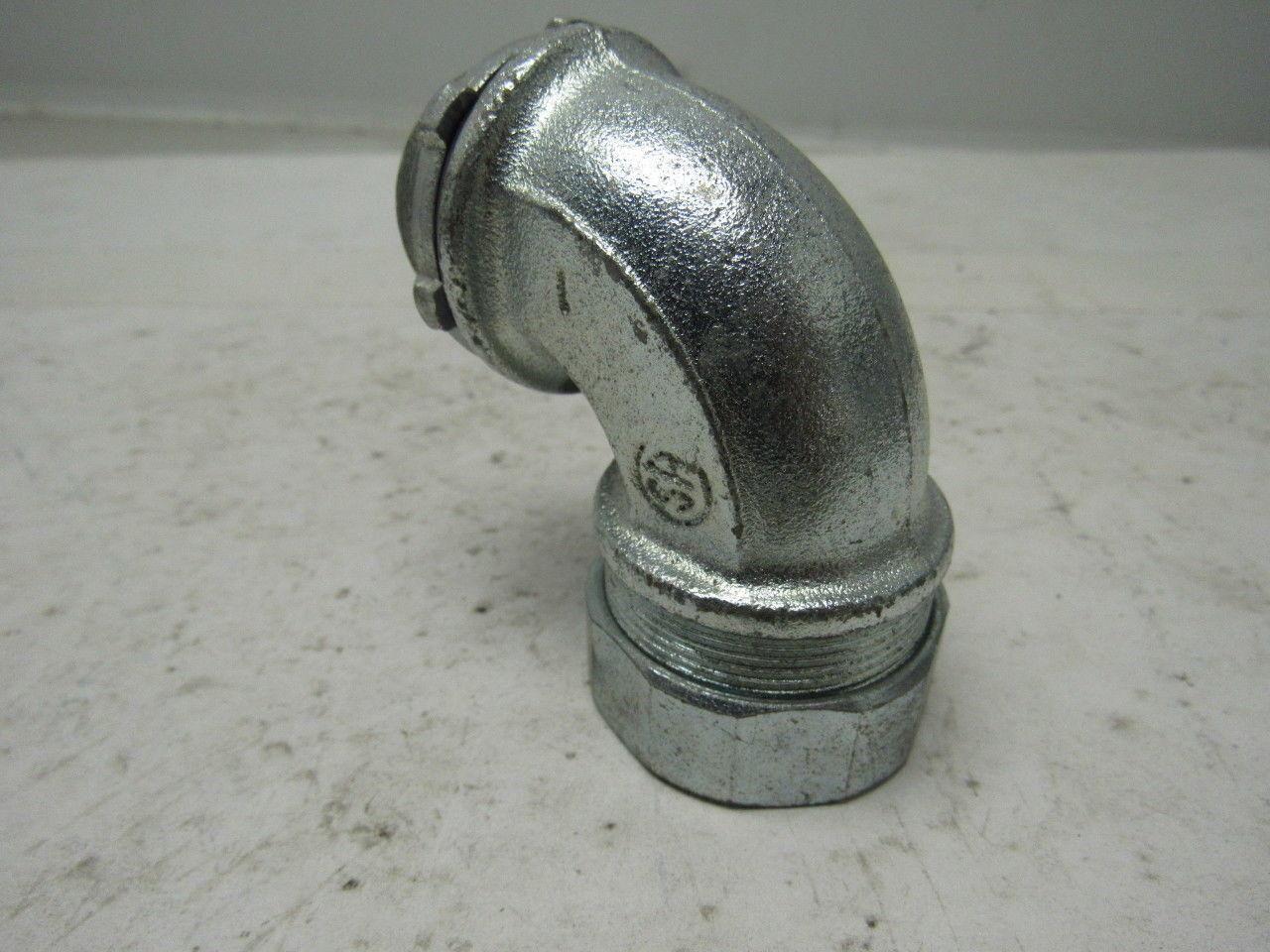 1" Malleable Iron 90 Degree Liquidtight Connector Lot Of 5