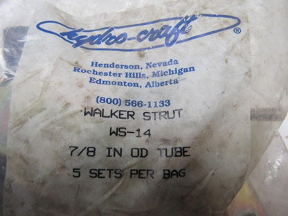 Hydro-craft WS-14 Walker Strut Channel Mount Tubing Clamp 7/8" Bag of 5 Sets