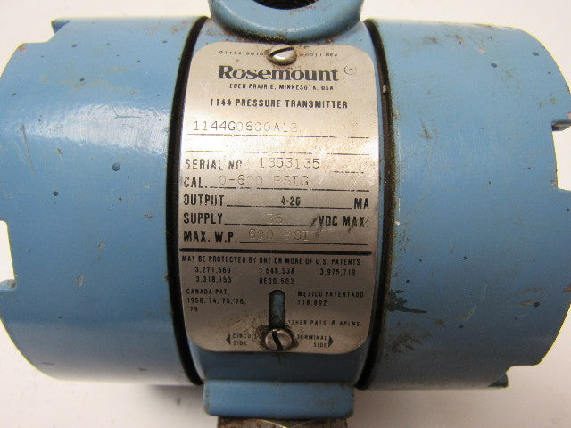 Rosemount 1144G0600A12 Pressure Transmitter
