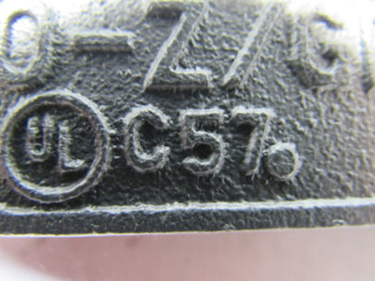 OZ GEDNEY C57 1-1/2" CONDUIT BODY FORM 7 LOT TYP C GRAY IRON LOT OF 2