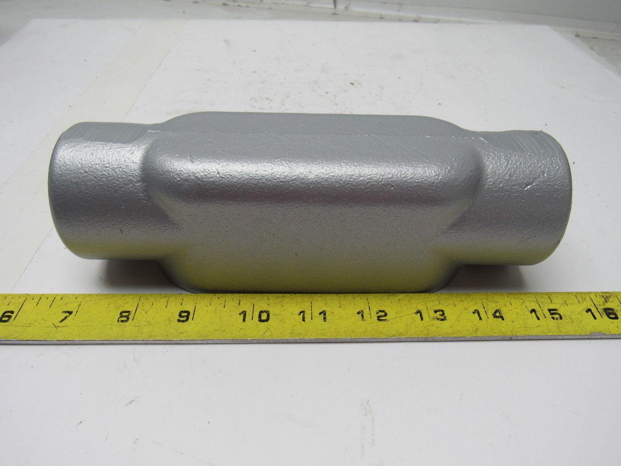 OZ GEDNEY C57 1-1/2" CONDUIT BODY FORM 7 LOT TYP C GRAY IRON LOT OF 2