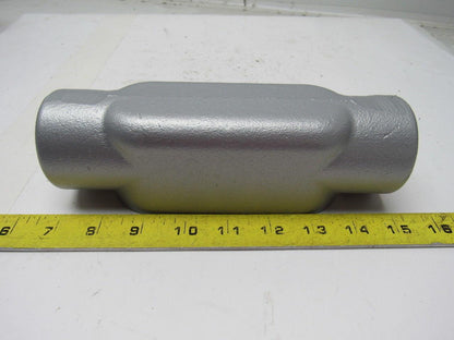 OZ GEDNEY C57 1-1/2" CONDUIT BODY FORM 7 LOT TYP C GRAY IRON LOT OF 2