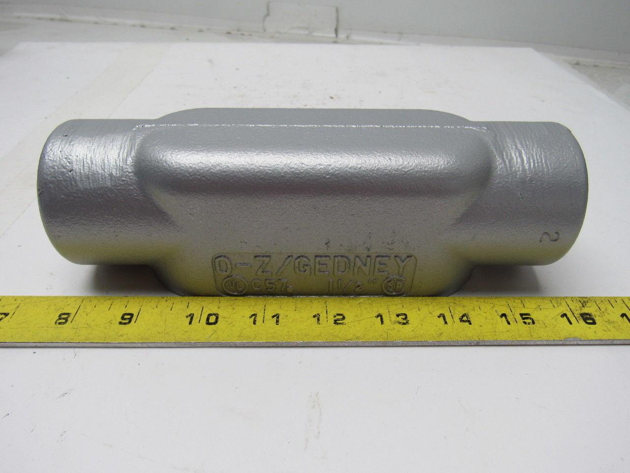 OZ GEDNEY C57 1-1/2" CONDUIT BODY FORM 7 LOT TYP C GRAY IRON LOT OF 2