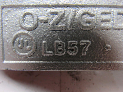 OZ GEDNEY LB 57 CONDUIT BODY 1-1/2" OZGLB57 LOT OF 2