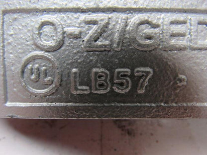 OZ GEDNEY LB 57 CONDUIT BODY 1-1/2" OZGLB57 LOT OF 2