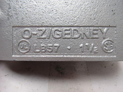 OZ GEDNEY LB 57 CONDUIT BODY 1-1/2" OZGLB57 LOT OF 2