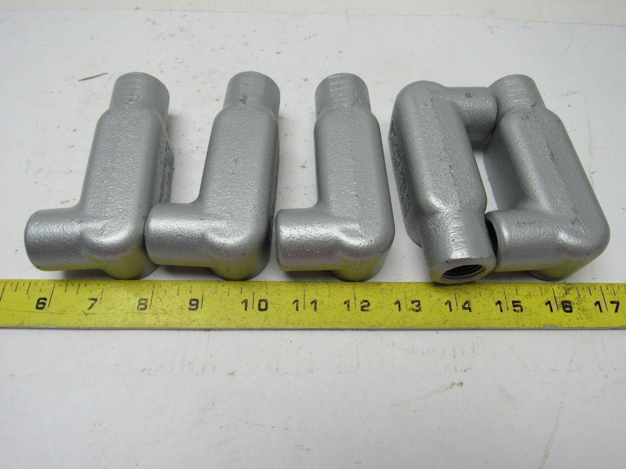OZ GEDNEY LR17 Conduit Outlet Body, LR, 1/2 " Form 7 Lot of 5