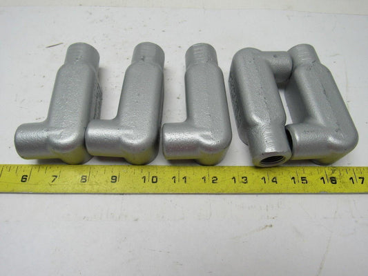 OZ GEDNEY LR17 Conduit Outlet Body, LR, 1/2 " Form 7 Lot of 5