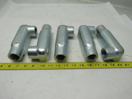OZ GEDNEY LR100 1"  Iron Conduit Body Lot of 5