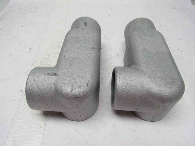 OZ Gedney LR57 CONDUIT BODY 1-1/2" OZGLR57  Form 7 LOT OF 2