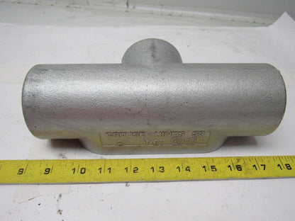Cooper Crouse-Hinds T67 2" Form 7 Conduit Outlet, 3 Hubs Crouse Hinds Lot of 2