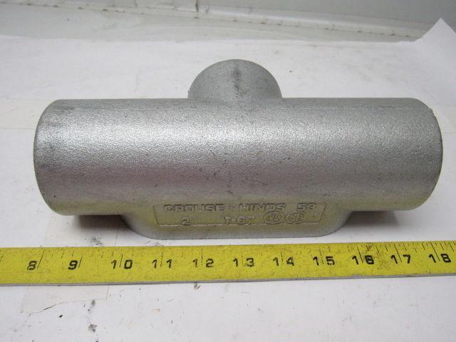 Cooper Crouse-Hinds T67 2" Form 7 Conduit Outlet, 3 Hubs Crouse Hinds Lot of 2