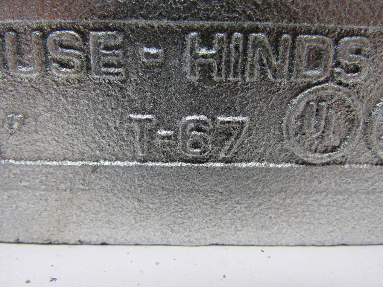 Cooper Crouse-Hinds T67 2" Form 7 Conduit Outlet, 3 Hubs Crouse Hinds Lot of 2