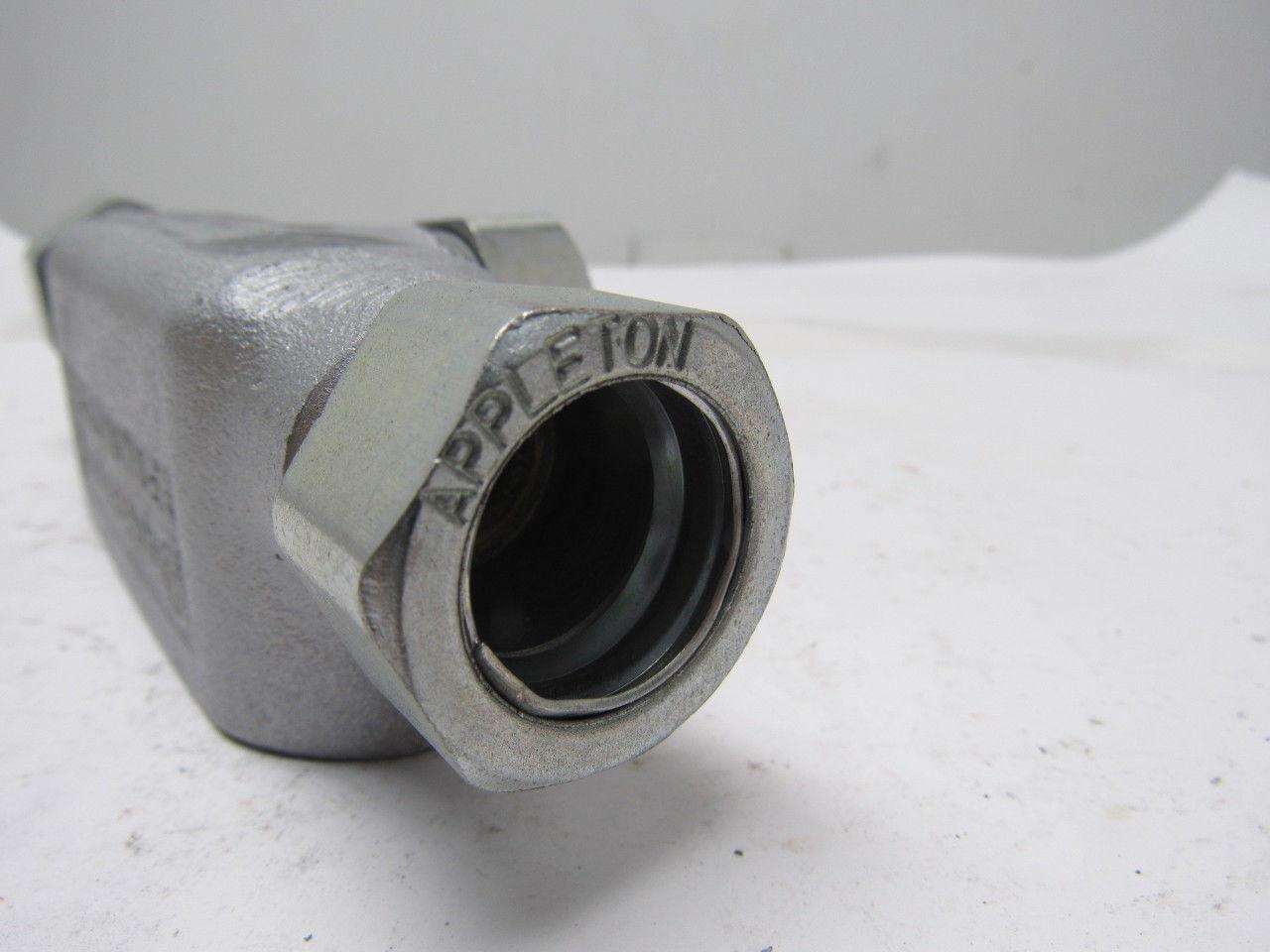 Appleton T50N-M Conduit Outlet Body, Rigid Conduit Malleable Iron 1/2" Lot of 5