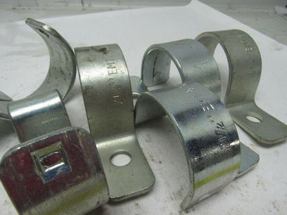 2-1/2" EMY & CONDO Single Hole Steel Strap Lot Of 10