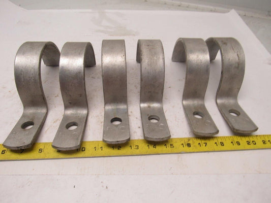 3-1/2" 1-Hole Strap Hangers Lot Of 6