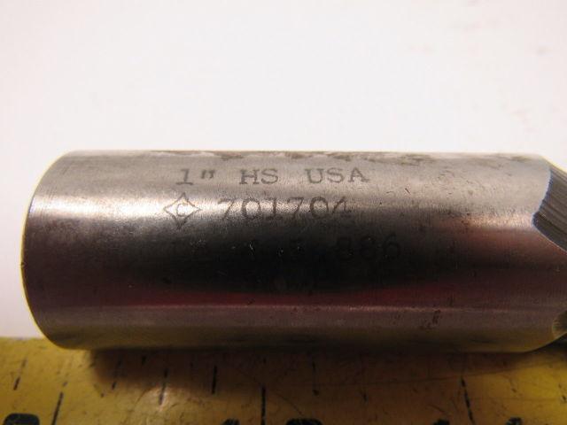 701704 1" Spiral 2 Flute End Mill 3" Length of Cut 5-1/2" O.A.L.
