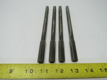 29/64" 6 Flute Straight HS USA Chucking Reamers 4/Lot 7"O.A.L.