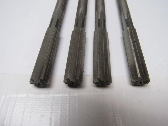 29/64" 6 Flute Straight HS USA Chucking Reamers 4/Lot 7"O.A.L.