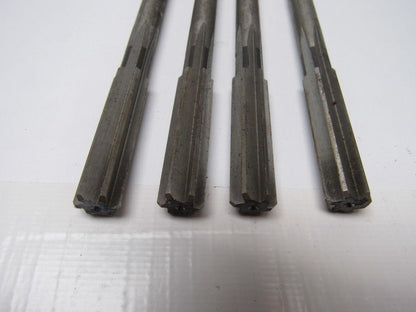 29/64" 6 Flute Straight HS USA Chucking Reamers 4/Lot 7"O.A.L.