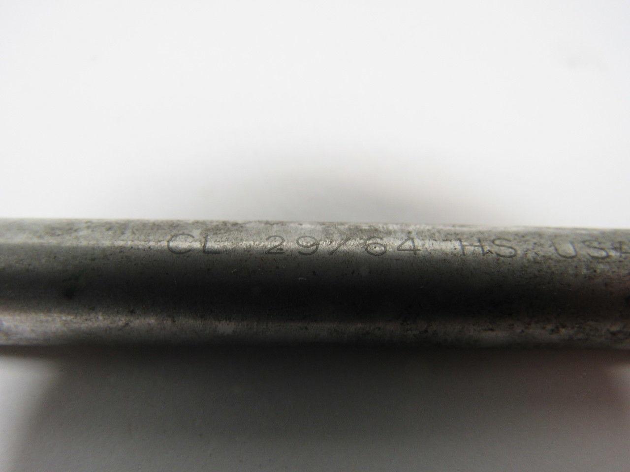 29/64" 6 Flute Straight HS USA Chucking Reamers 4/Lot 7"O.A.L.