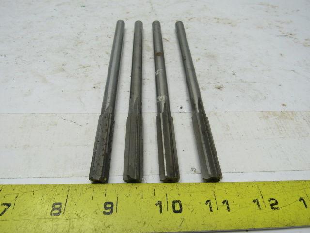 VARIOUS 7/16" Chucking Reamers All USA 4/ Lot 2" Cut 7"O.A.L.