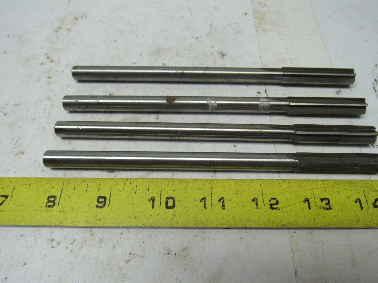 VARIOUS 7/16" Chucking Reamers All USA 4/ Lot 2" Cut 7"O.A.L.