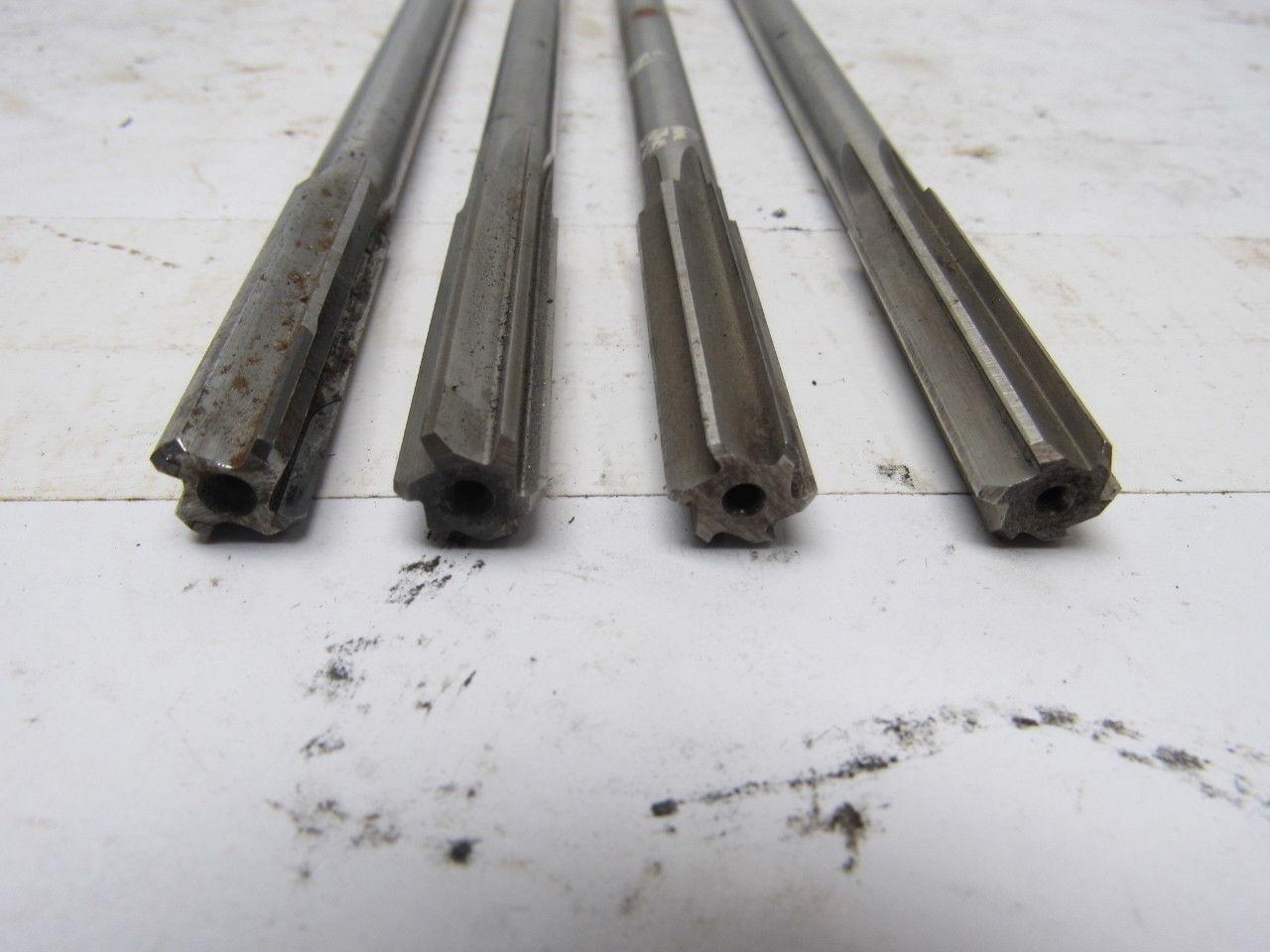 VARIOUS 7/16" Chucking Reamers All USA 4/ Lot 2" Cut 7"O.A.L.
