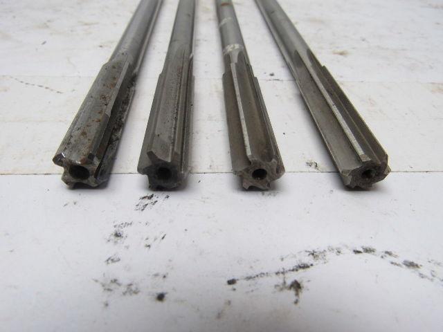 VARIOUS 7/16" Chucking Reamers All USA 4/ Lot 2" Cut 7"O.A.L.