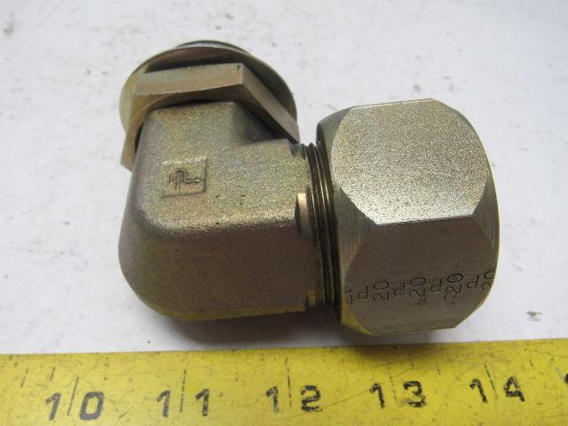 Parker Tube To O-Ring Seal Elbow, 1-1/2" Tube To 1-5/8-12 Straight Thread