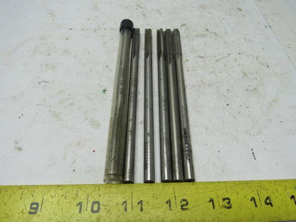 TRI_ANGLE R16153 5/16"  Straight 6 & 4 Flute Chucking Reamers Lot of 6 (3 Each)