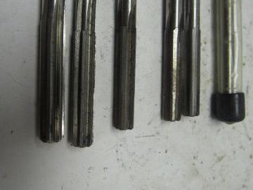 TRI_ANGLE R16153 5/16"  Straight 6 & 4 Flute Chucking Reamers Lot of 6 (3 Each)