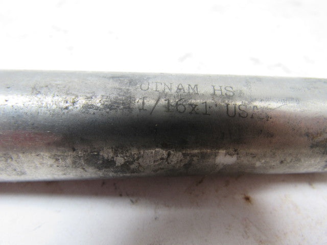 PUTNAM CT44 11/16x1" RH Spiral 3 Flute Reamer Lot/2  8-1/4" OAL 2-1/2" Cut