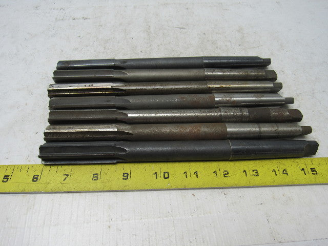 MORSE/AP 3/4" #2 MT SS SF Chucking Reamers Lot/7 Various Mfg.