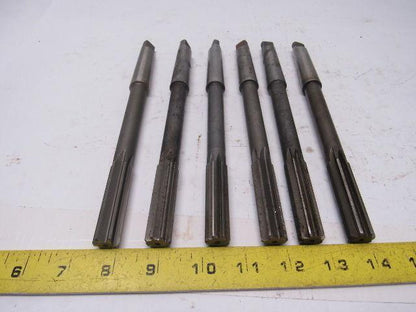 MORSE/CLEVELAND/BF 5/8" #2 MT Straight Flute Chucking Reamers Mixed Mfg Lot/5
