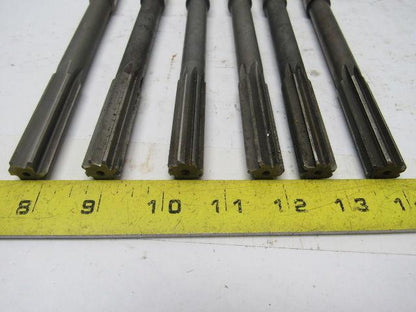 MORSE/CLEVELAND/BF 5/8" #2 MT Straight Flute Chucking Reamers Mixed Mfg Lot/5