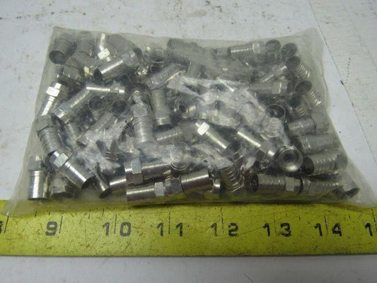 AIM 25-7032 RF Coaxial Connector  F-59ALM Crimp Male For RG-6 Cable Bag of 100