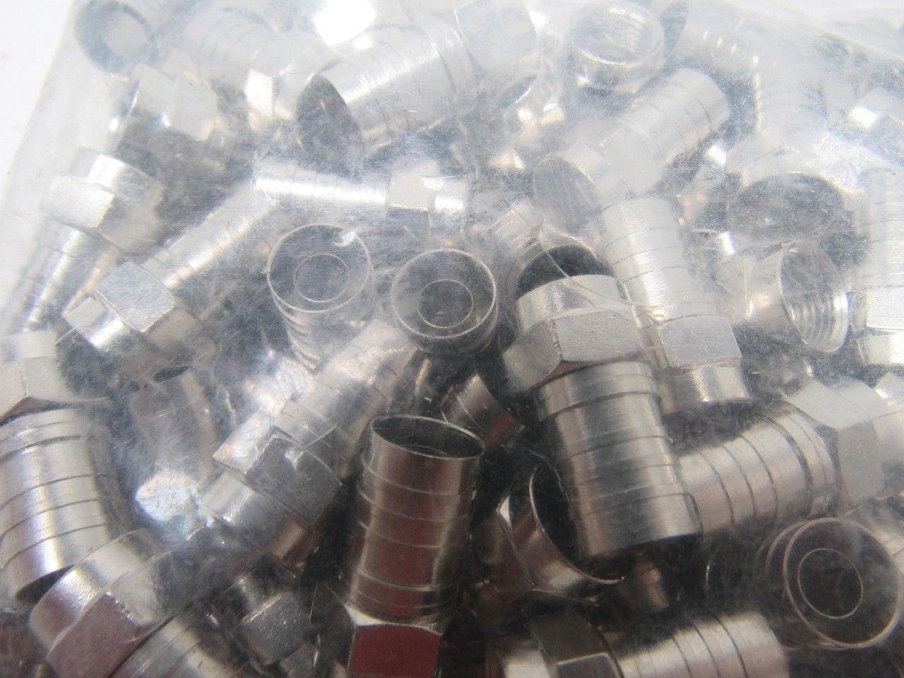 AIM 25-7032 RF Coaxial Connector  F-59ALM Crimp Male For RG-6 Cable Bag of 100